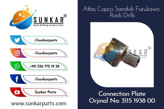 Atlas Copco Connection Plate 3115 1938 00