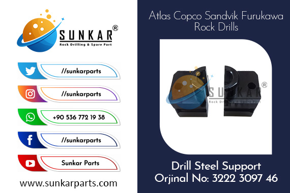 Atlas Copco Drill Steel Support 3222 3097 46