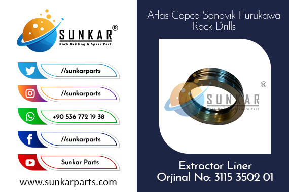 Atlas Copco Extractor Liner 3115 3502 01