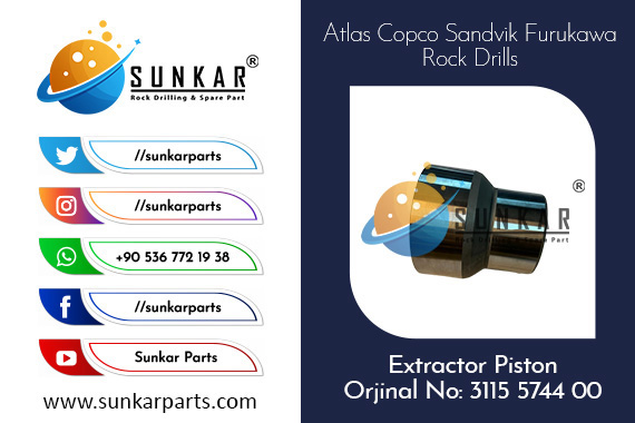 Atlas Copco Extractor Piston 3115 3744 00