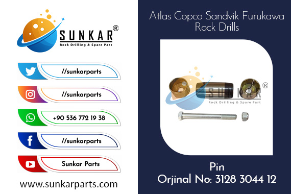 Atlas Copco Pin 3128 3044 12 