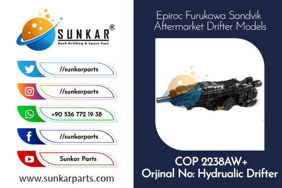 Epiroc 2238AW+ Hydraulic Drifter