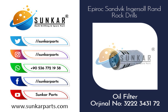 Epiroc Oil Filter 3222 3431 72