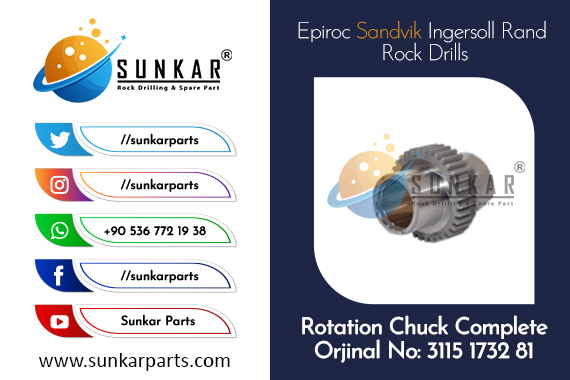 Epiroc Rotation Chuck Complete 3115 1732 81