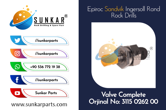 Epiroc Valve Complete 3115 0262 00