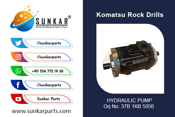 KOMATSU 37B 1KB 5050 HYDRAULIC PUMP