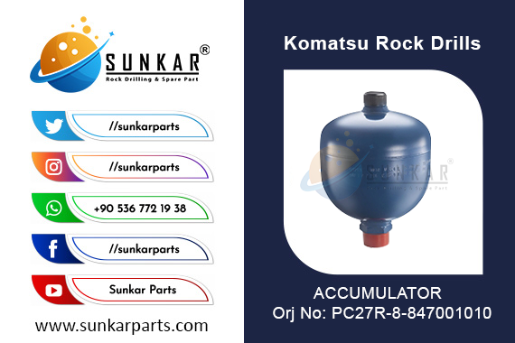 KOMATSU  ACCUMULATOR PC27R 8 847001010 