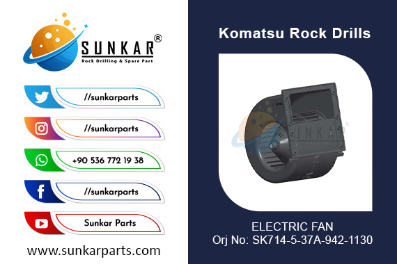 KOMATSU ELECTRIC FAN SK714 5 37A 942 1130