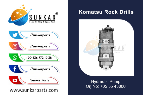 Komatsu Hydraulic Pump 705 55 43000 