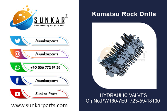 KOMATSU HYDRAULIC VALVES PW160 7E0 723 59 18100 