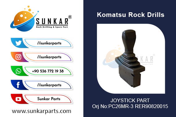 KOMATSU JOYSTICK PART PC26MR 3 RER90820015