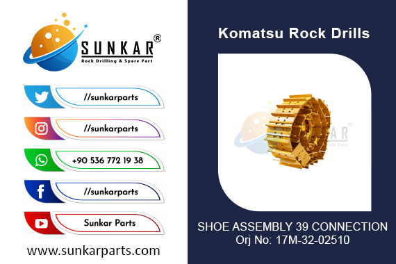 KOMATSU SHOE ASSEMBLY 39 CONNECTION D27R 8 17M 32 02510