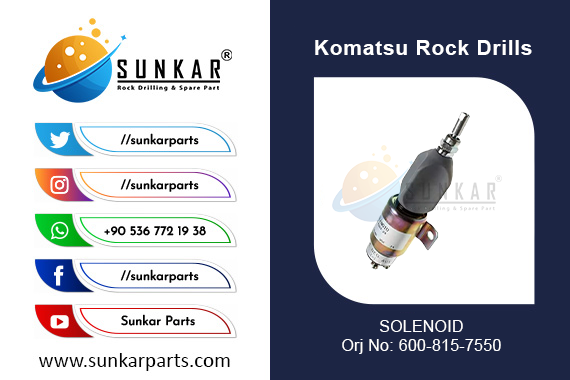 KOMATSU SOLENOID D41P 6 600 815 7550 