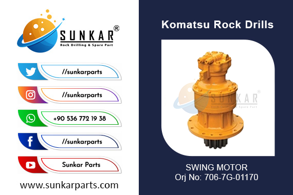 KOMATSU SWING MOTOR PC210 706 7G 01170 