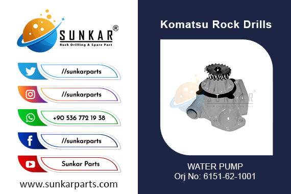 KOMATSU WATER PUMP 6151 62 1001 