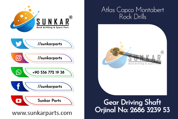 Montabert Gear Driving Shaft 2686 3239 53