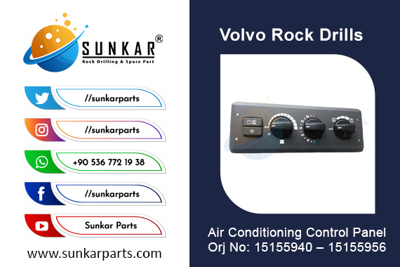 Volvo 15155940 15155956 Air Conditioning Control Panel